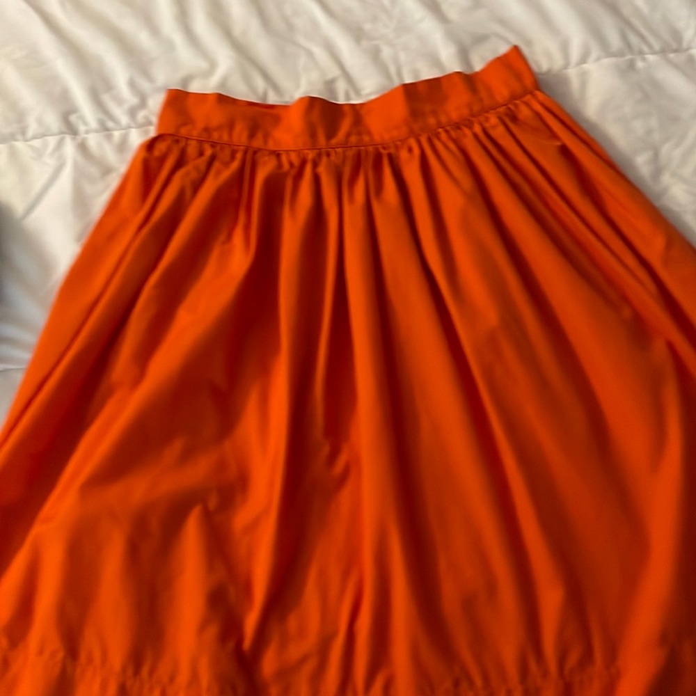Modcloth Orange Midi-skirt